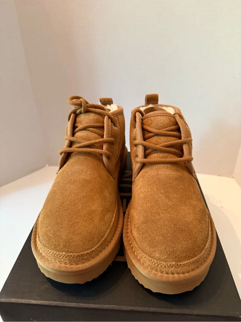 Liftfun Chestnut Suede Women’s Lace Up Ankle Boots NEW 7.5